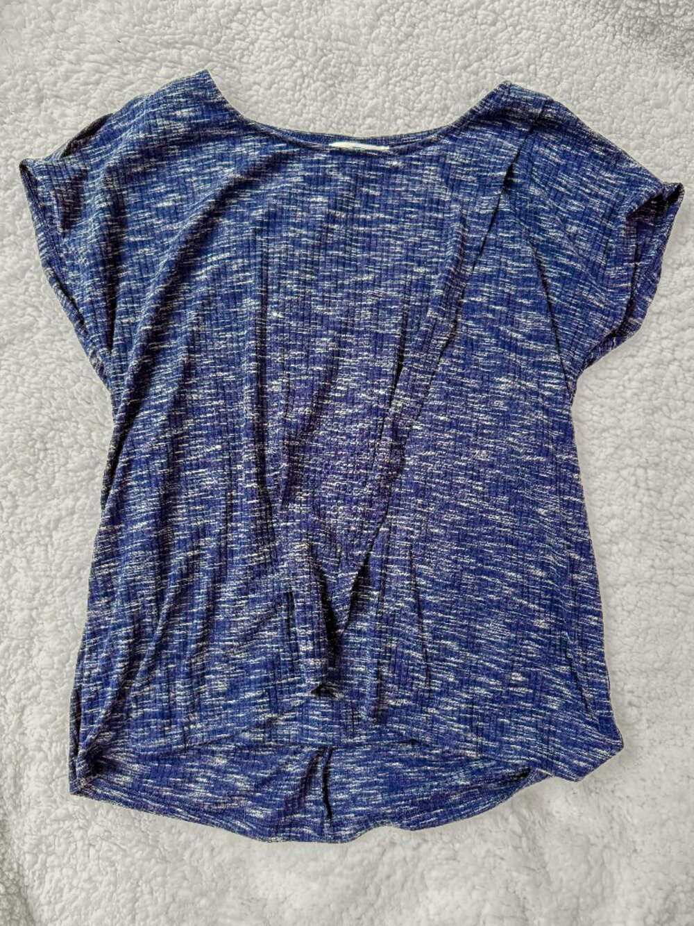 Old Navy Nursing Top - Small - Blue Short Sleeve with Shoulder Cutouts